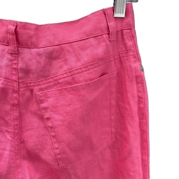 Ralph Lauren Jeans Pink Linen Pants Trousers Womens US 4 Excellent Balletcore - Picture 6 of 8
